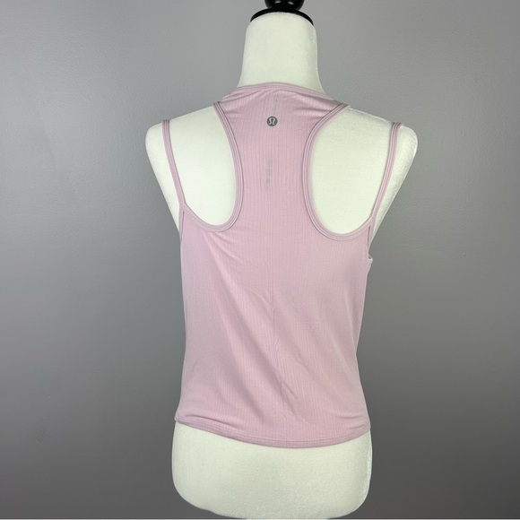 Lululemon Modal Silk Blend Double-Strap Yoga Tank Top - Meadowsweet Pink Size 8 - Picture 3 of 6